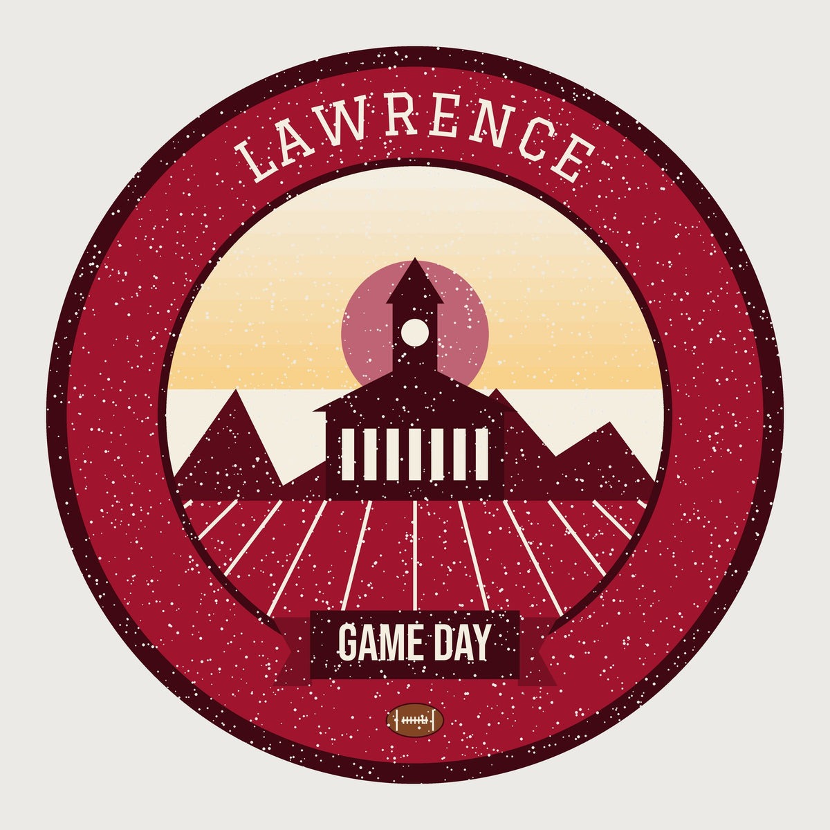 Women's Crimson & Blue Hilltop Game Day Tee graphic