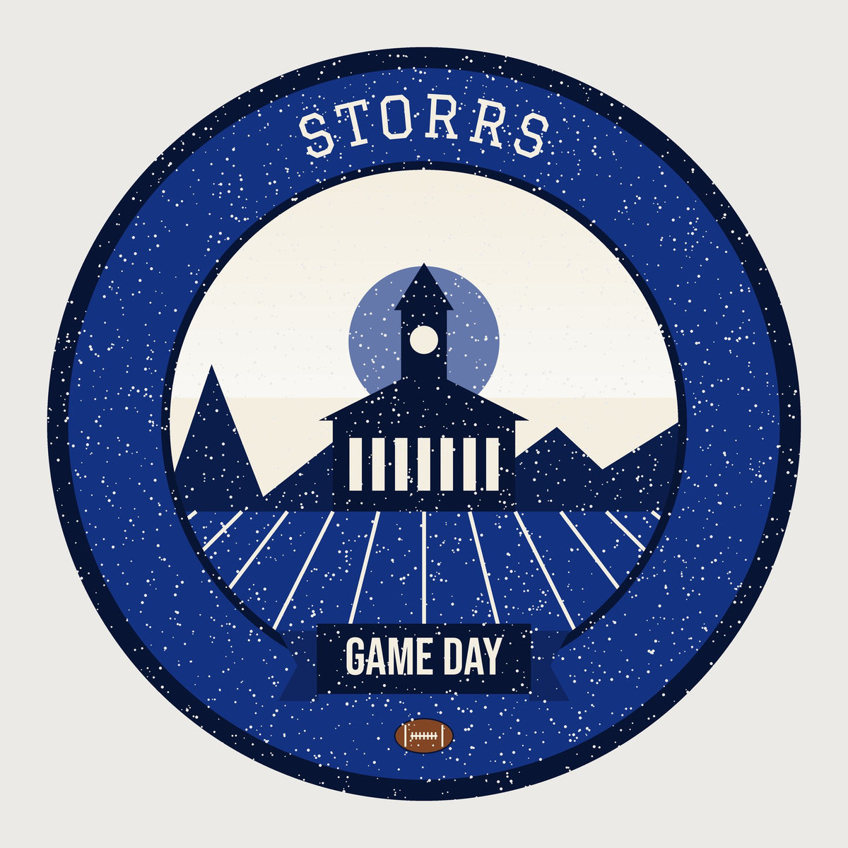Deep Blue Stone Wall Game Day Mug graphic