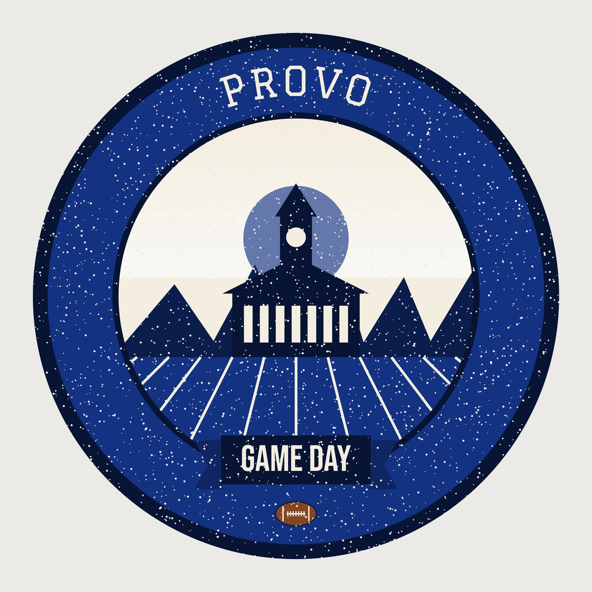 Deep Blue Wasatch Game Day Mug graphic