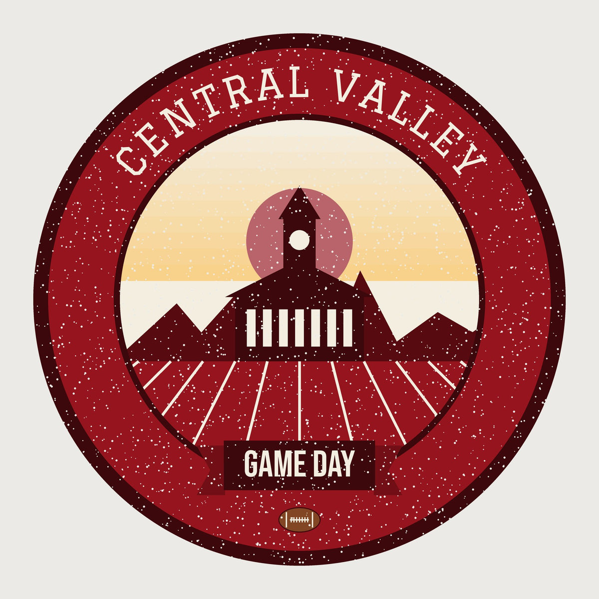 Deep Red Vineyard Game Day Mug graphic