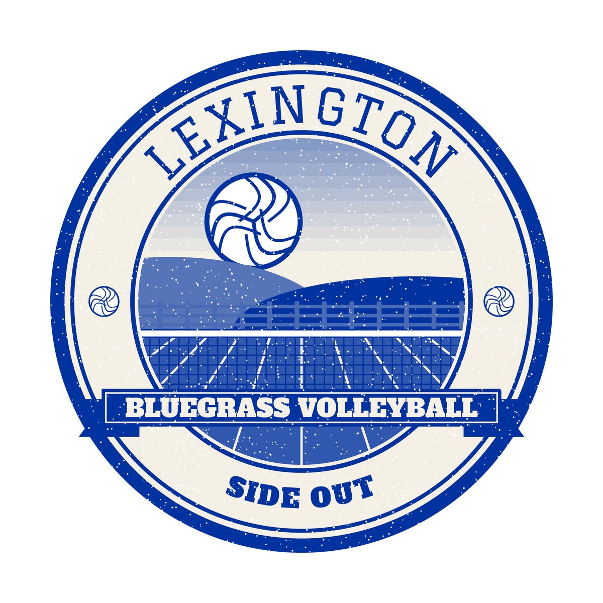 Lexington Bluegrass volleyball badge graphic