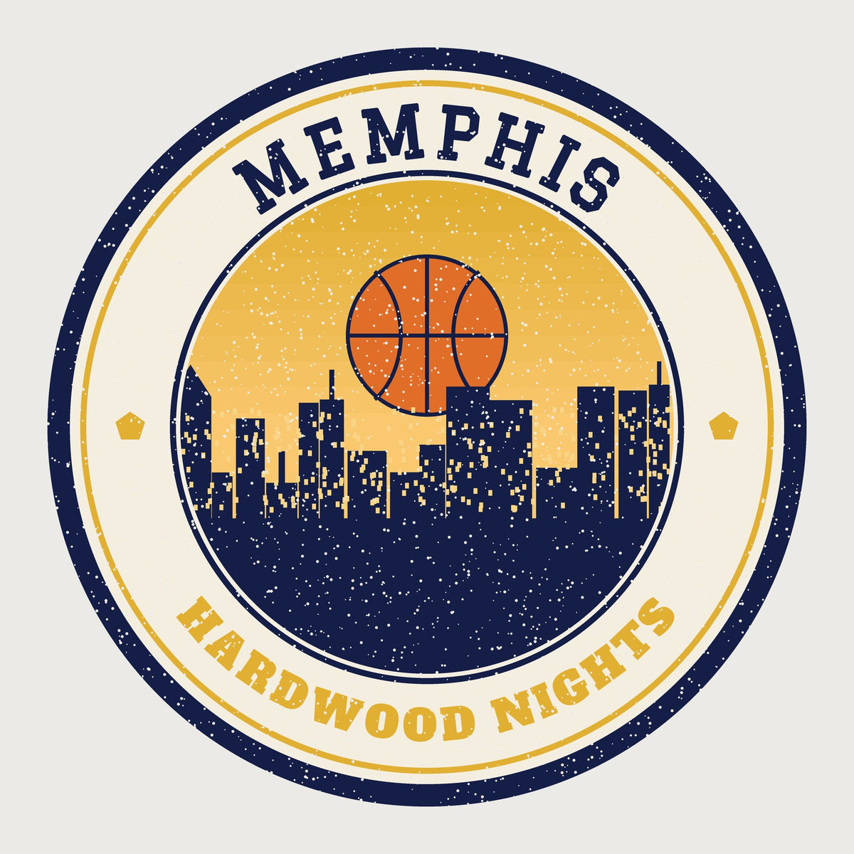 Memphis Hardwood Nights Tee graphic