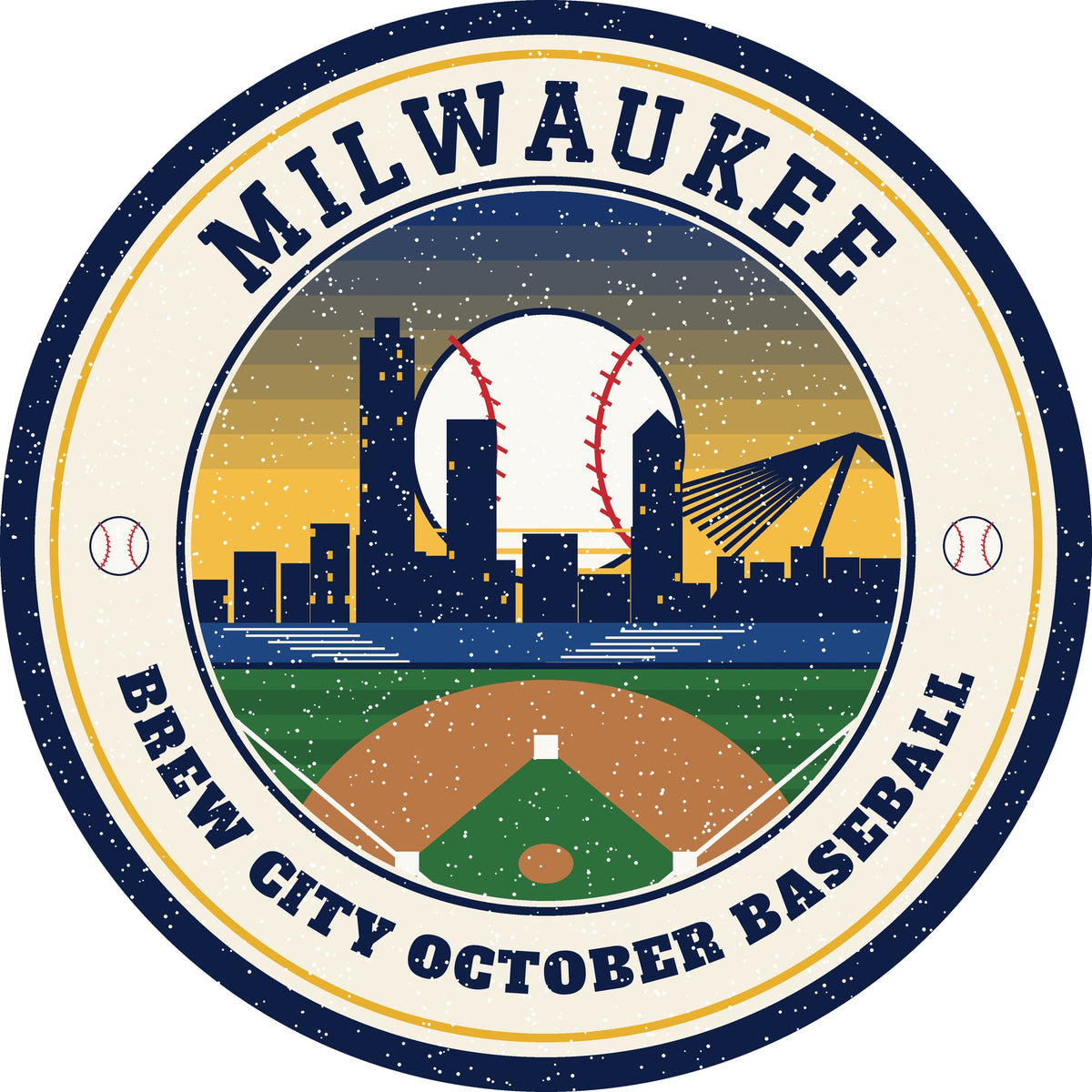 Milwaukee Brew City October Baseball graphic