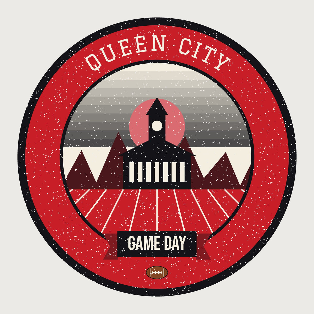 Red & Black Queen City Game Day Mug graphic