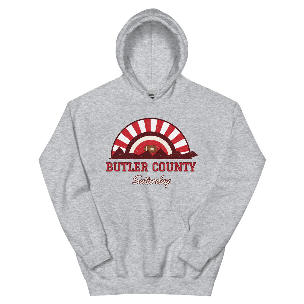 Butler County Saturday Hoodie in sport grey, front