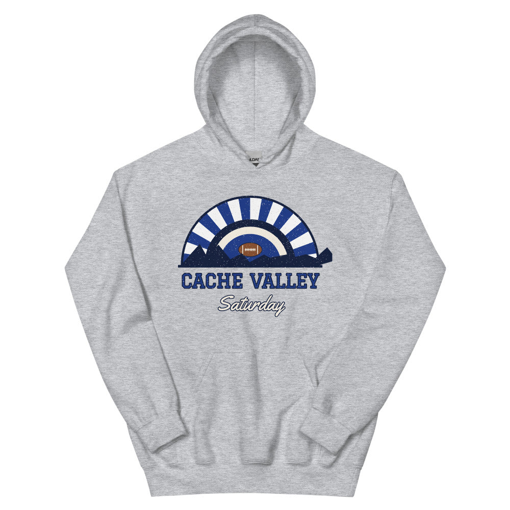 Cache Valley Saturday Hoodie in sport grey, front
