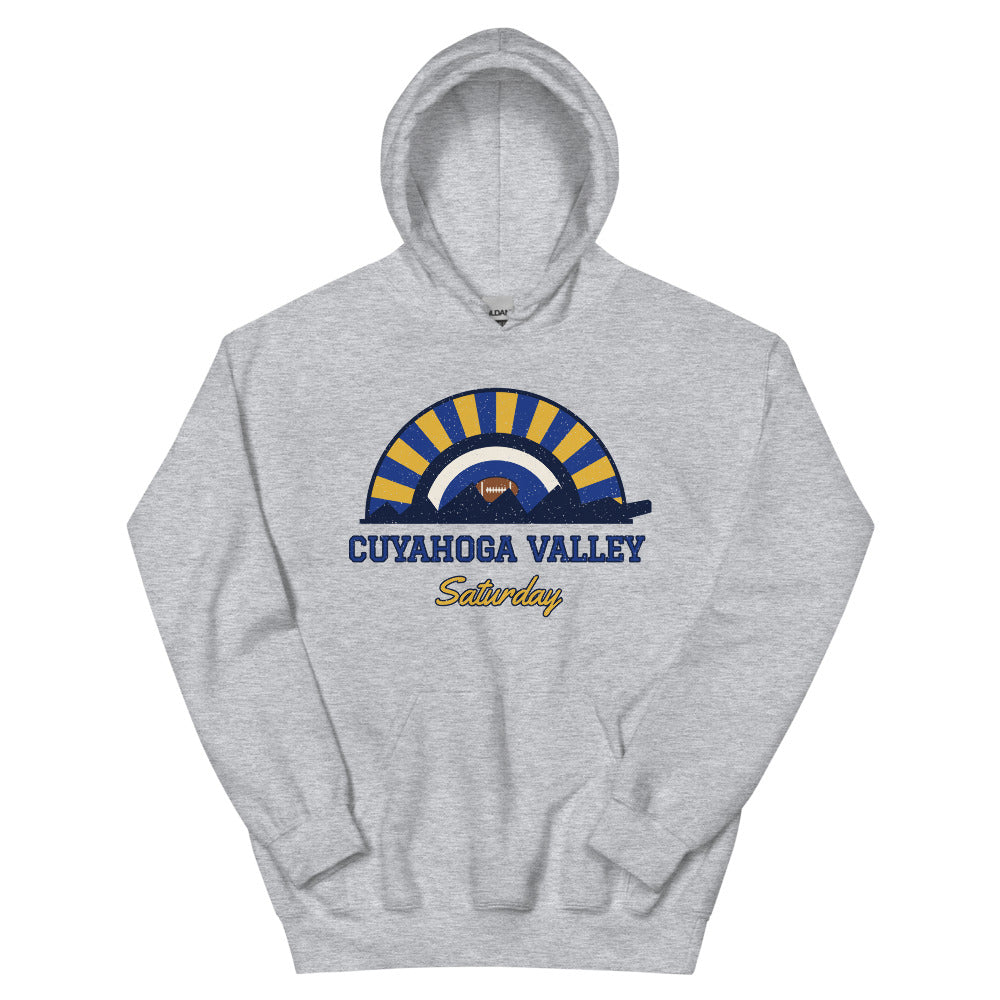 Cuyahoga Valley Saturday Hoodie in sport grey, front