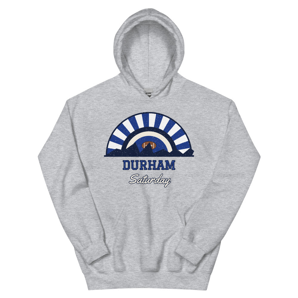 Durham Saturday Hoodie in sport grey, front