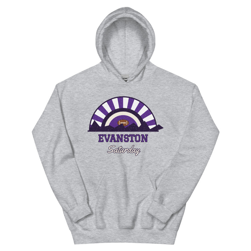 Evanston Saturday Hoodie in sport grey, front