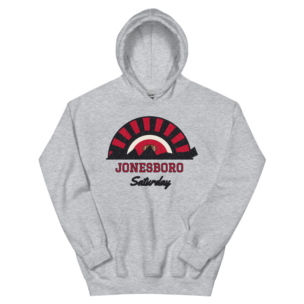 Jonesboro Saturday Hoodie in sport grey, front