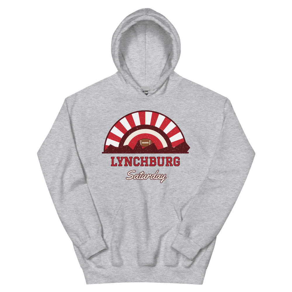 Lynchburg Saturday Hoodie in sport grey, front