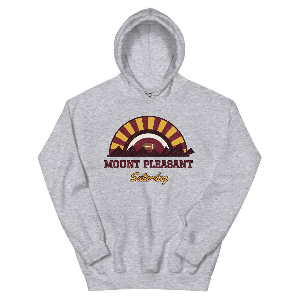 Mount Pleasant Saturday Hoodie in sport grey, front