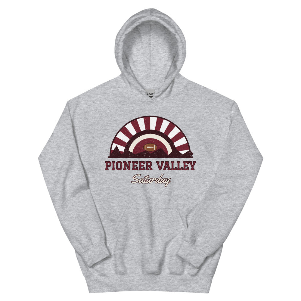 Pioneer Valley Saturday Hoodie in sport grey, front