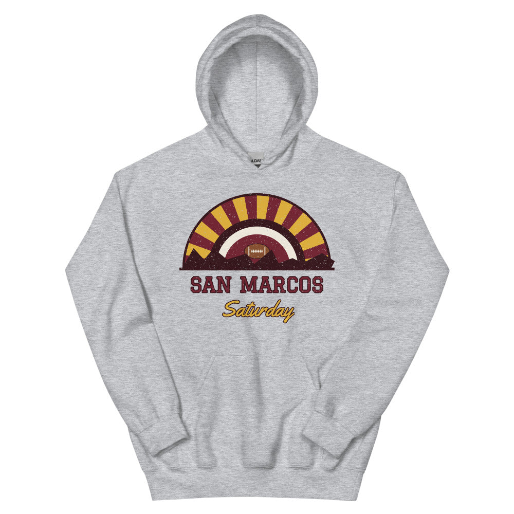 San Marcos Saturday Hoodie in sport grey, front