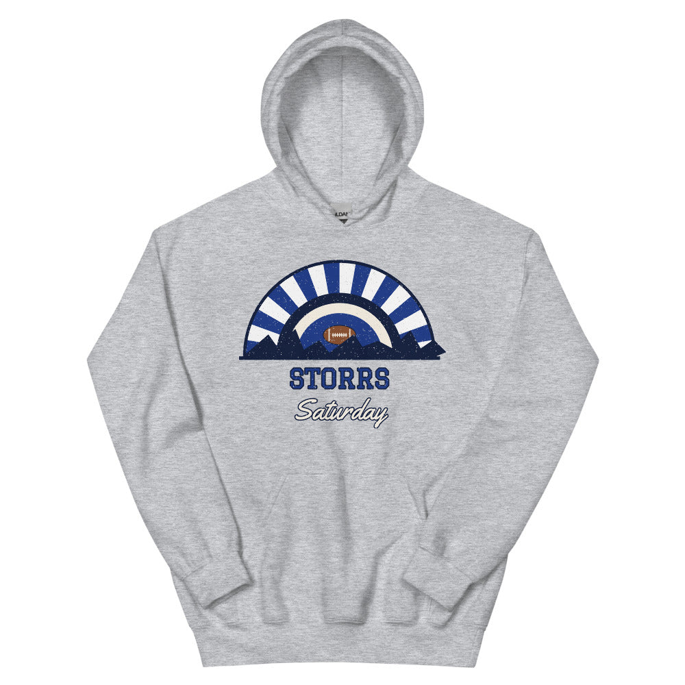 Storrs Saturday Hoodie in sport grey, front