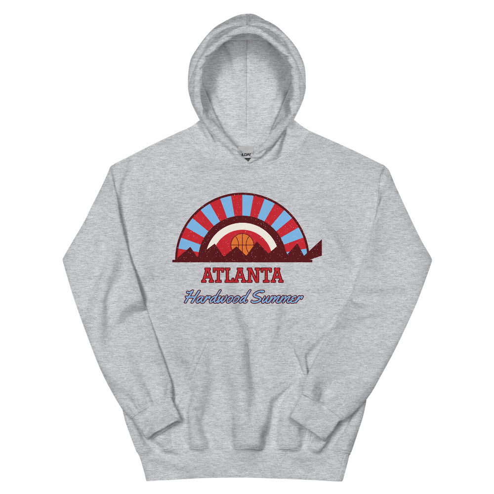 Atlanta Hardwood Summer Hoodie in sport grey, front