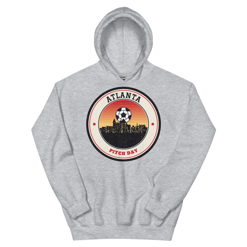 Atlanta Pitch Day Hoodie in sport grey, front