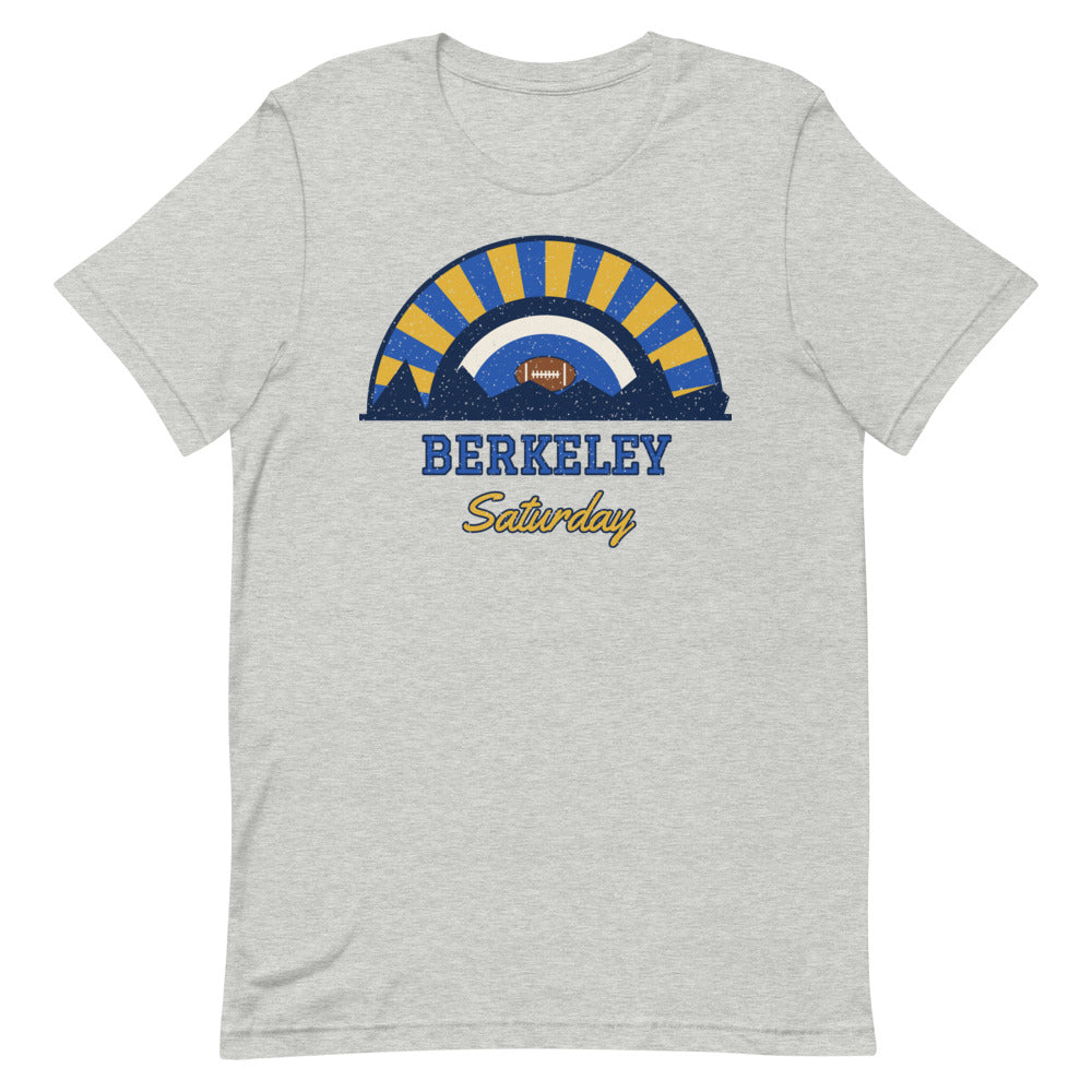 Berkeley Saturday Tee in athletic heather, front