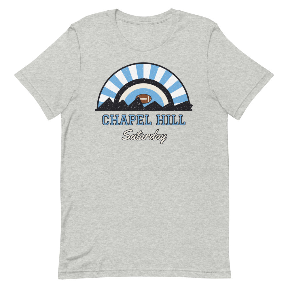 Chapel Hill Saturday Tee in athletic heather, front