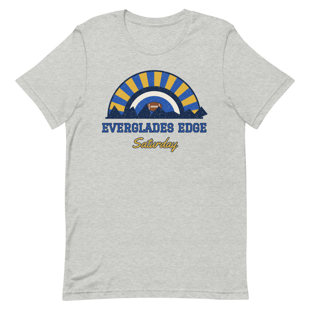 Everglades Edge Saturday Tee in athletic heather, front
