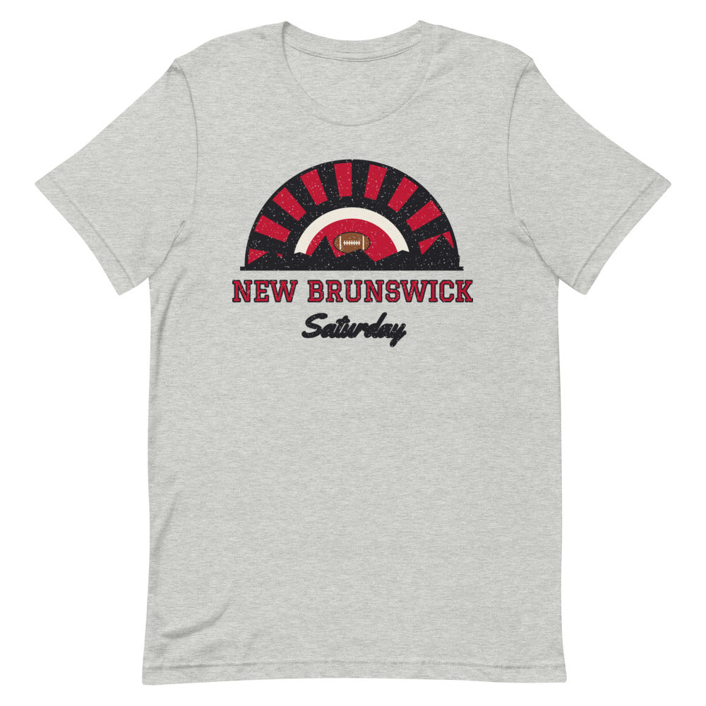 New Brunswick Saturday Tee in athletic heather, front