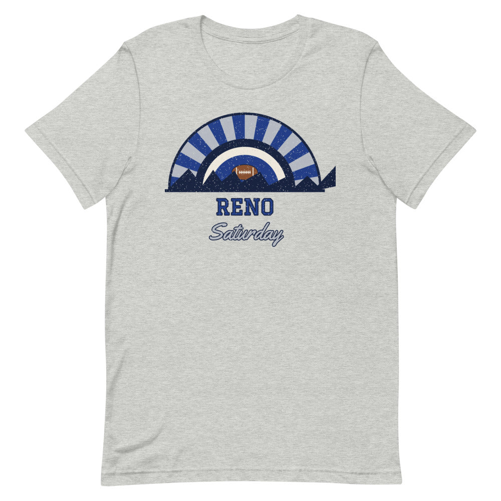 Reno Saturday Tee in athletic heather, front