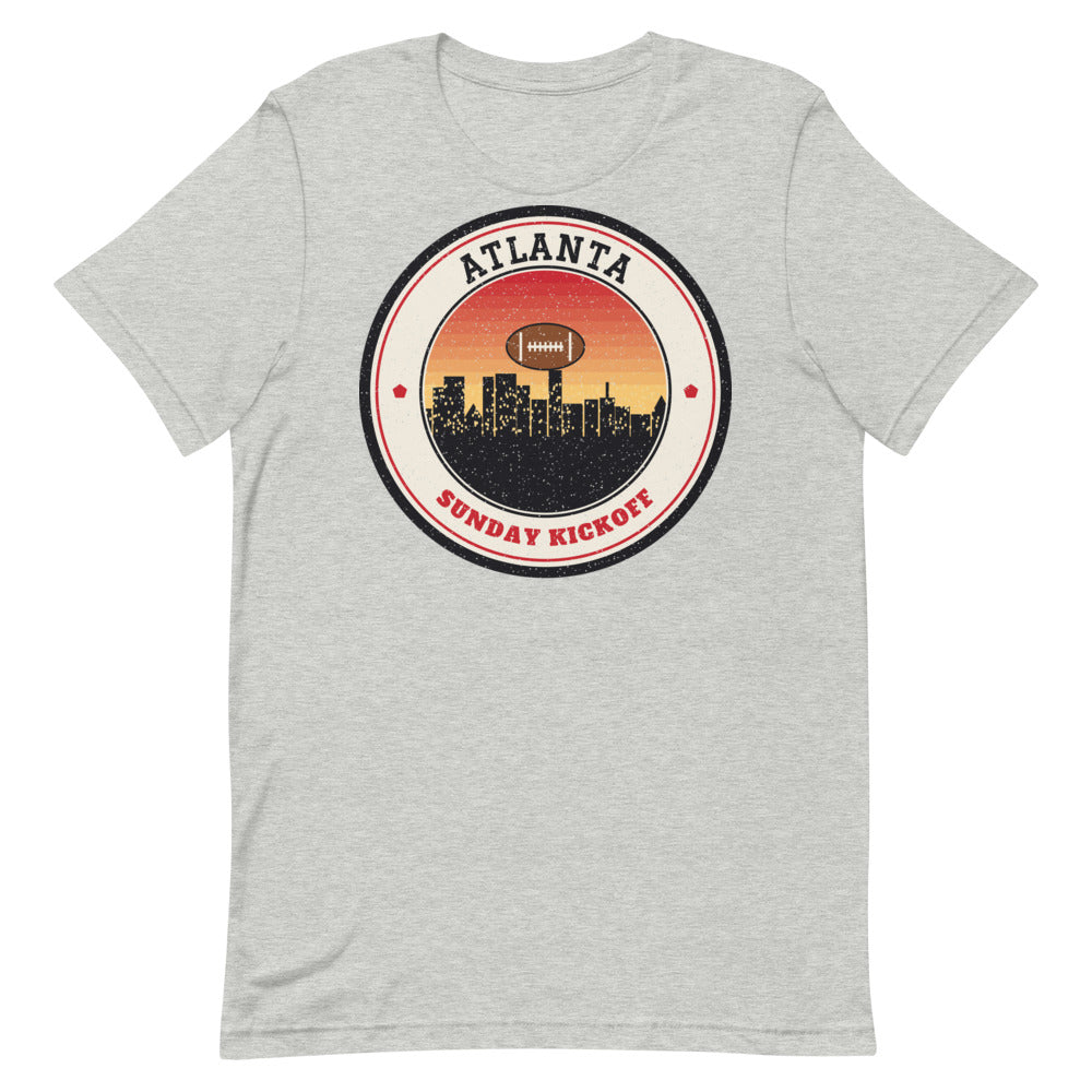Atlanta Sunday Kickoff Tee in athletic heather, front