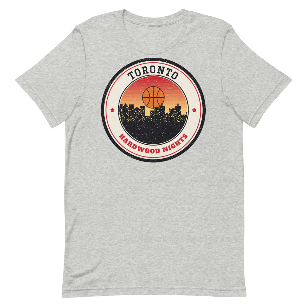 Toronto Hardwood Nights Tee in athletic heather, front