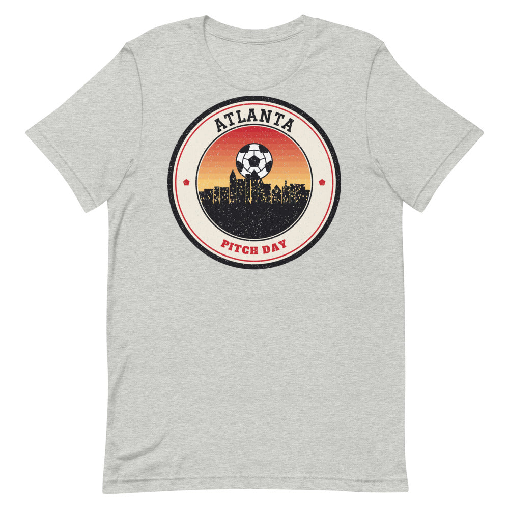 Atlanta Pitch Day Tee in athletic heather, front