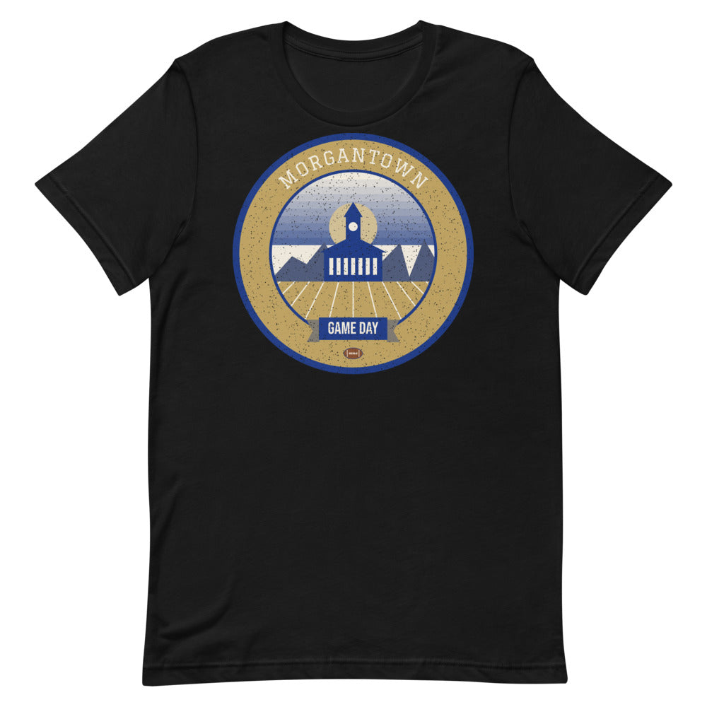 Old Gold Ridgeline Game Day Tee in black, front