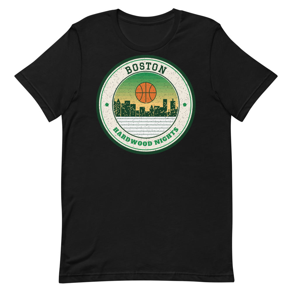 Boston Hardwood Nights Tee in black, front