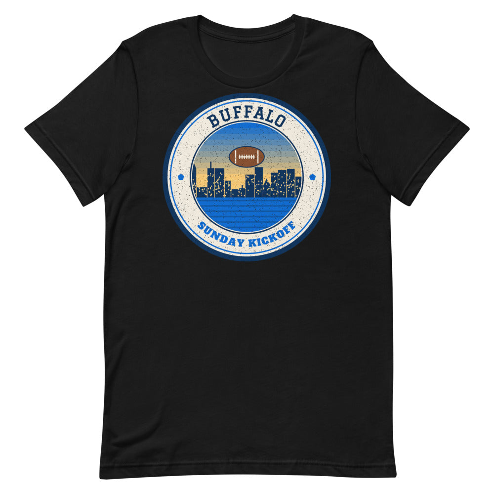 Buffalo Sunday Kickoff Tee in black, front