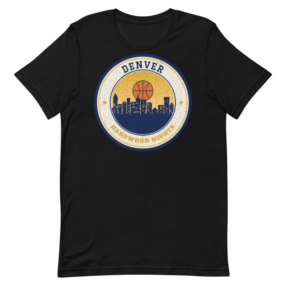 Denver Hardwood Nights Tee in black, front
