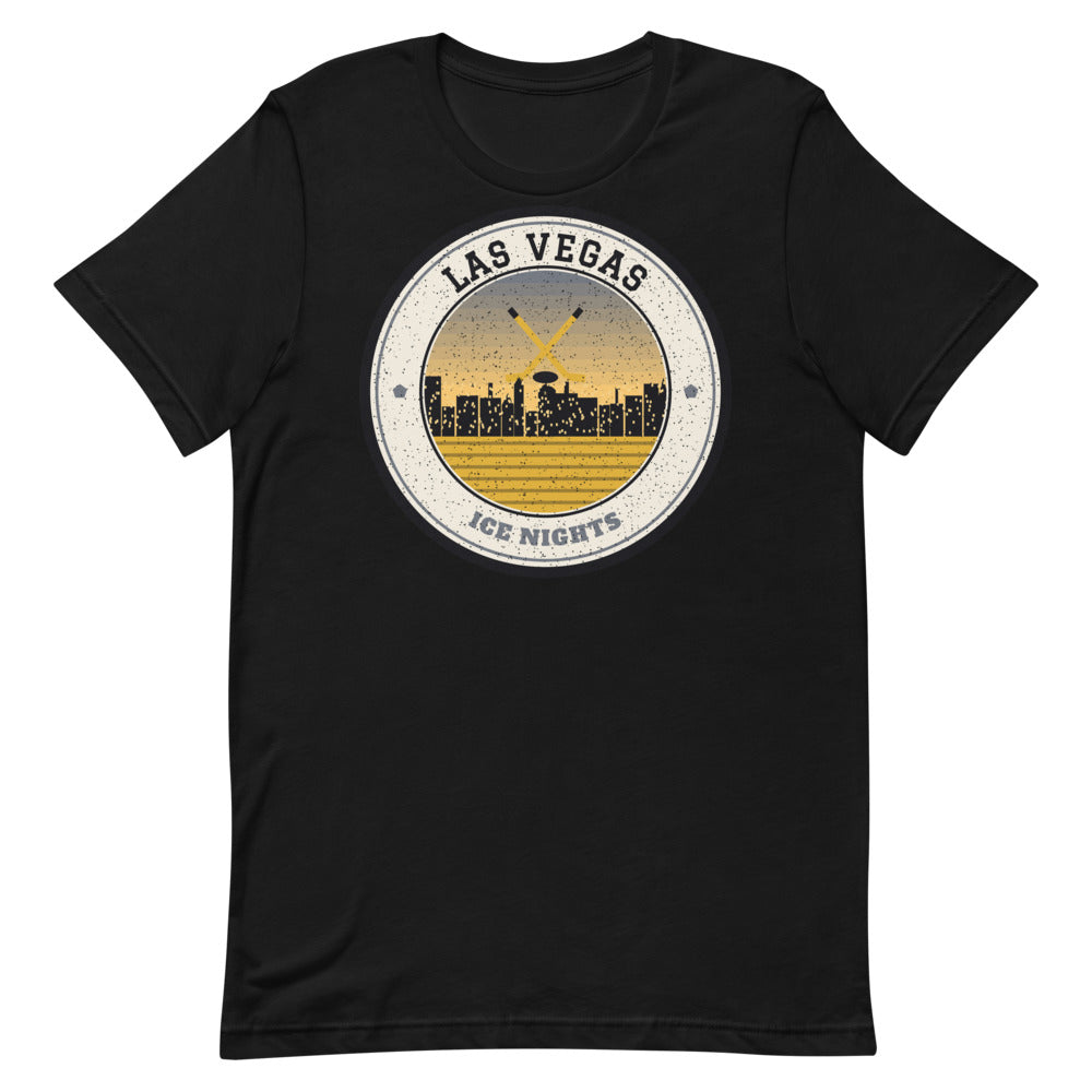 Las Vegas Ice Nights Tee in black, front