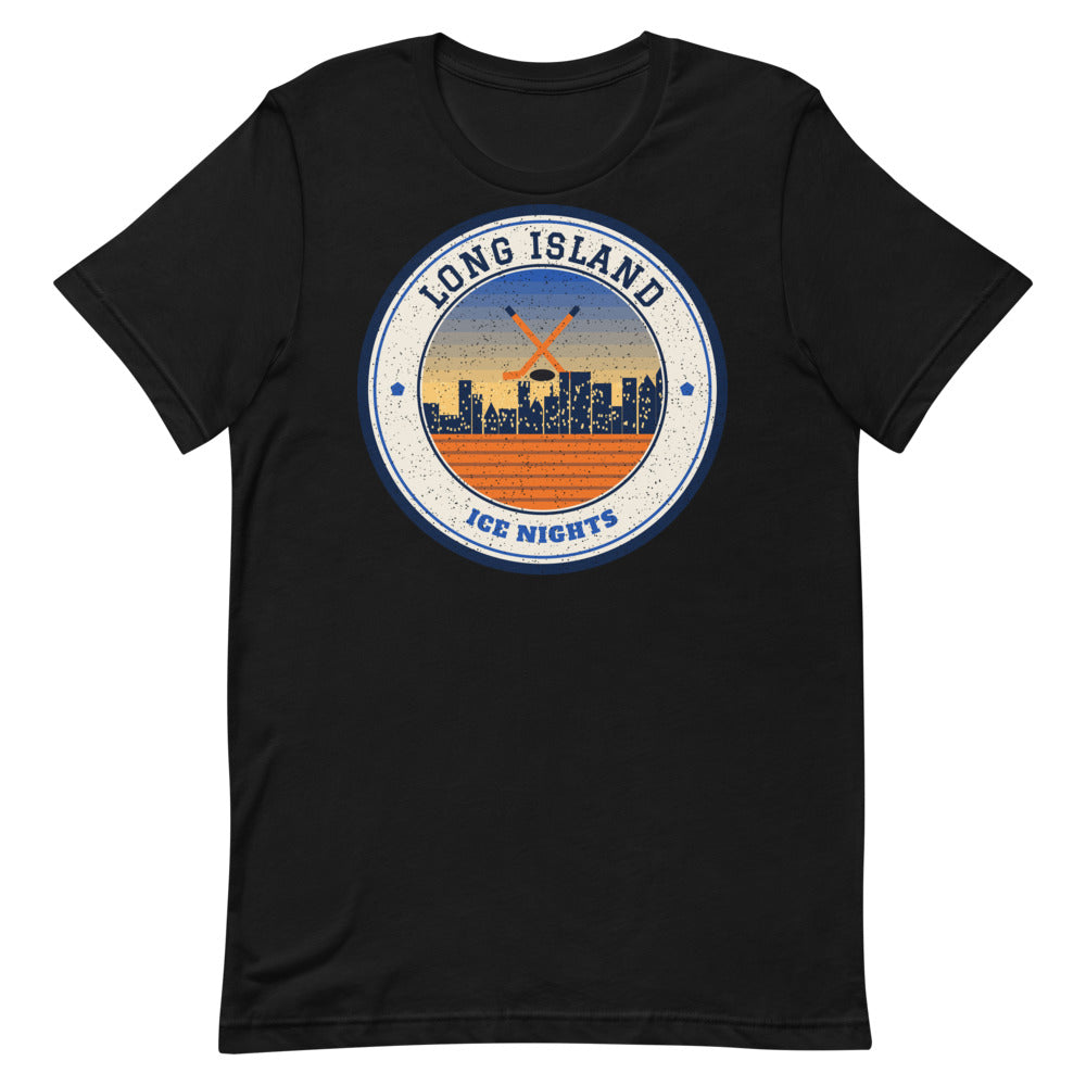 Long Island Ice Nights Tee in black, front