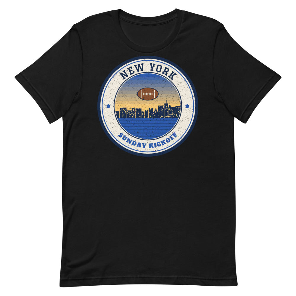 New York Sunday Kickoff Tee in black, front