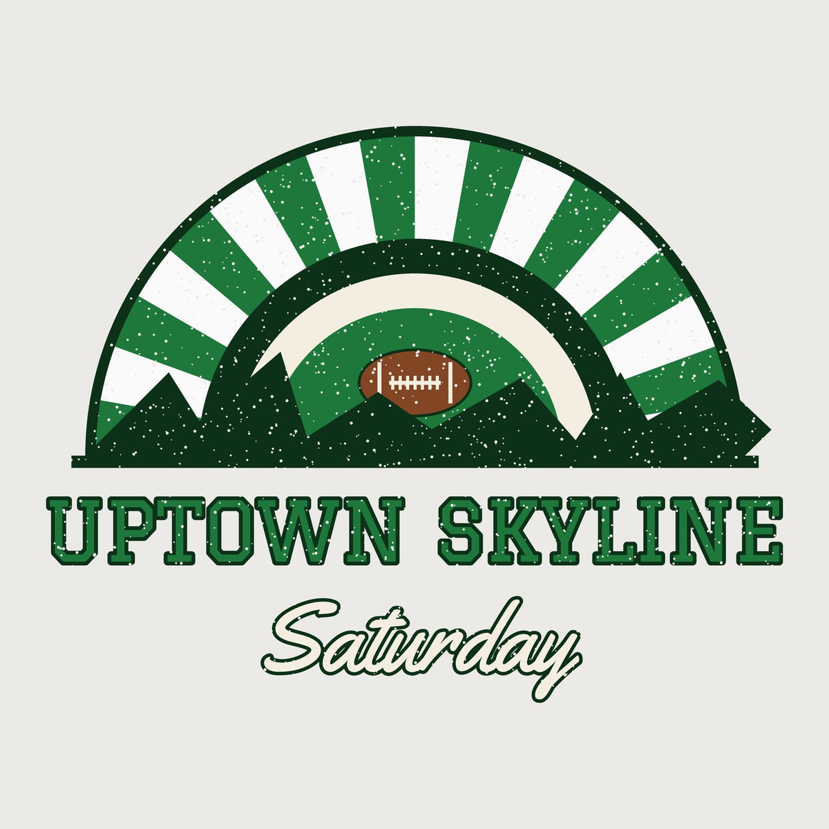 Uptown Skyline Saturday Tee graphic
