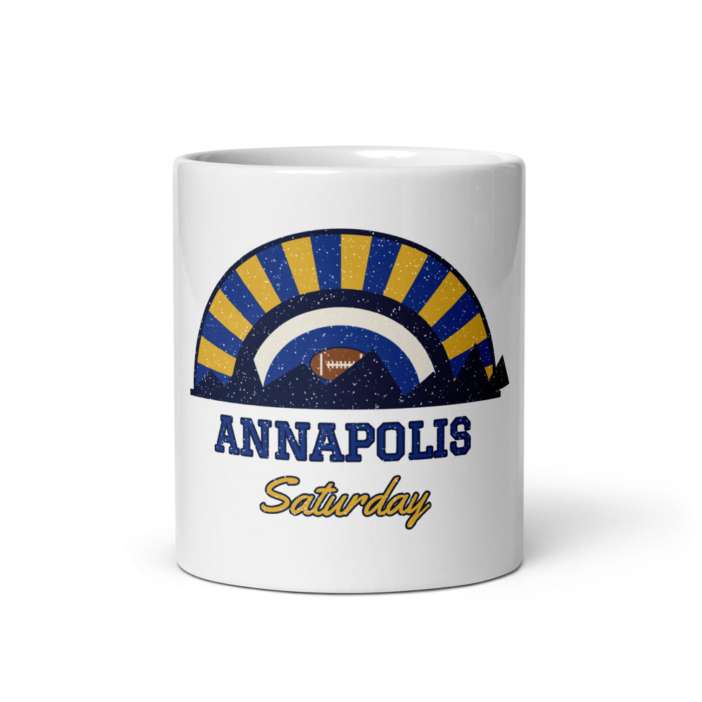 Annapolis Saturday Mug in white, front