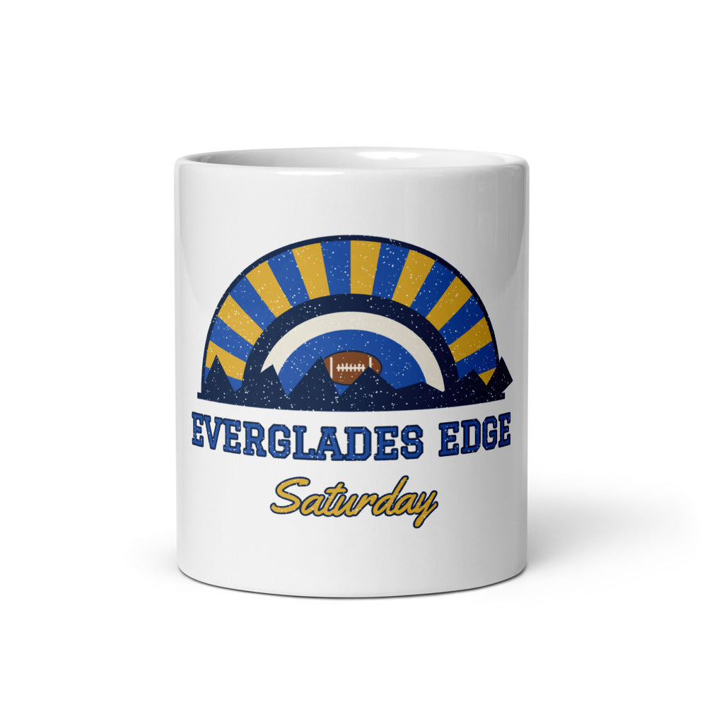 Everglades Edge Saturday Mug in white, front