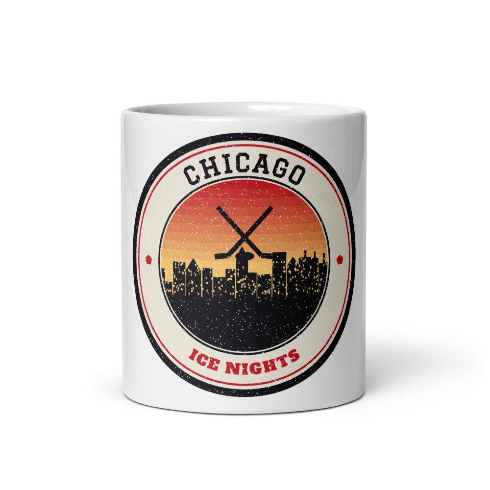 Chicago Ice Nights Mug in white, front
