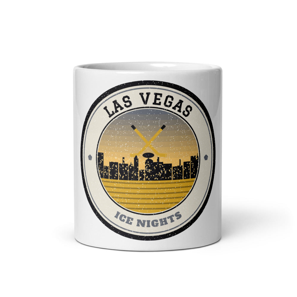 Las Vegas Ice Nights Mug in white, front