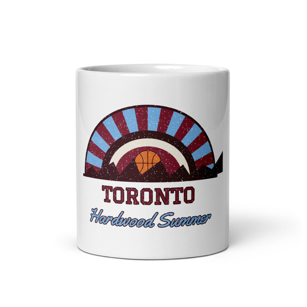 Toronto Hardwood Summer Mug in white, front