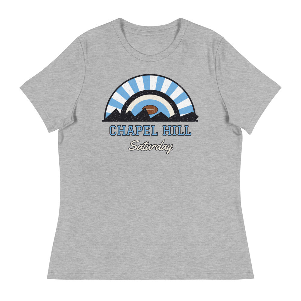 Women's Chapel Hill Saturday Tee in athletic heather, front