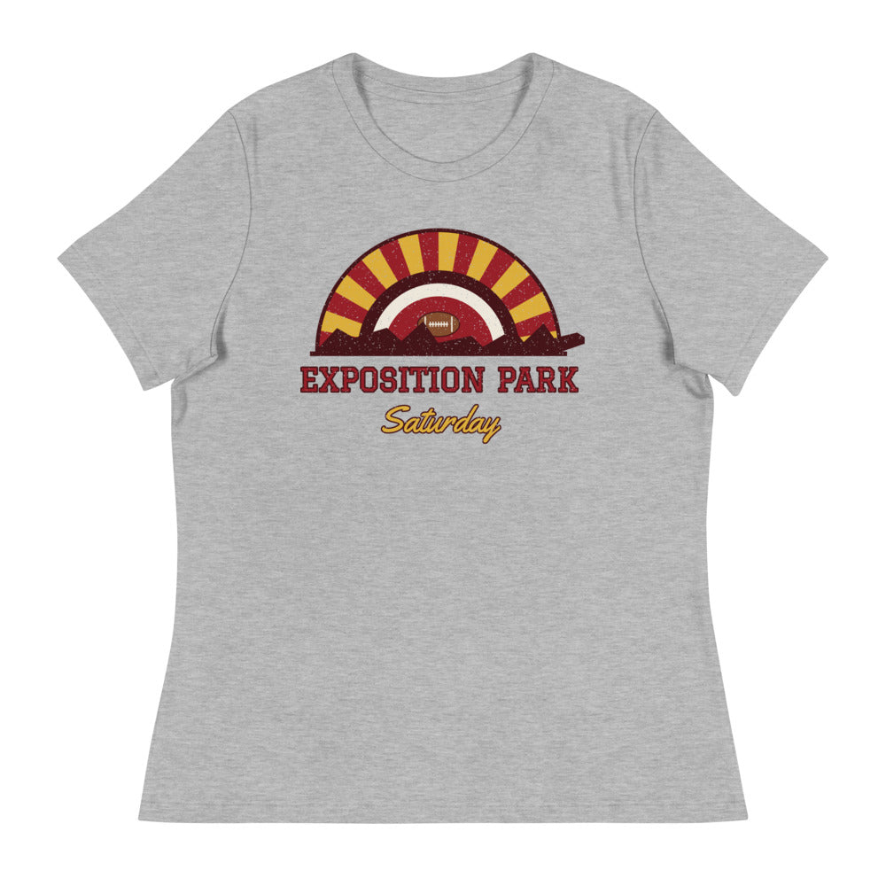 Women's Exposition Park Saturday Tee in athletic heather, front