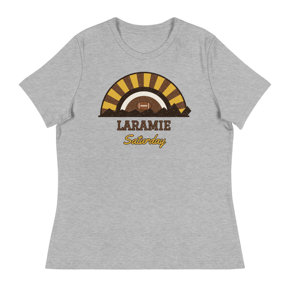 Women's Laramie Saturday Tee in athletic heather, front
