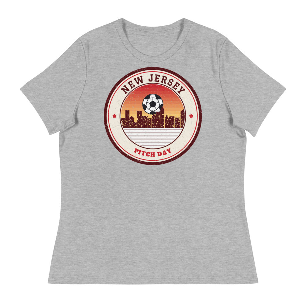Women's New Jersey Pitch Day Tee in athletic heather, front
