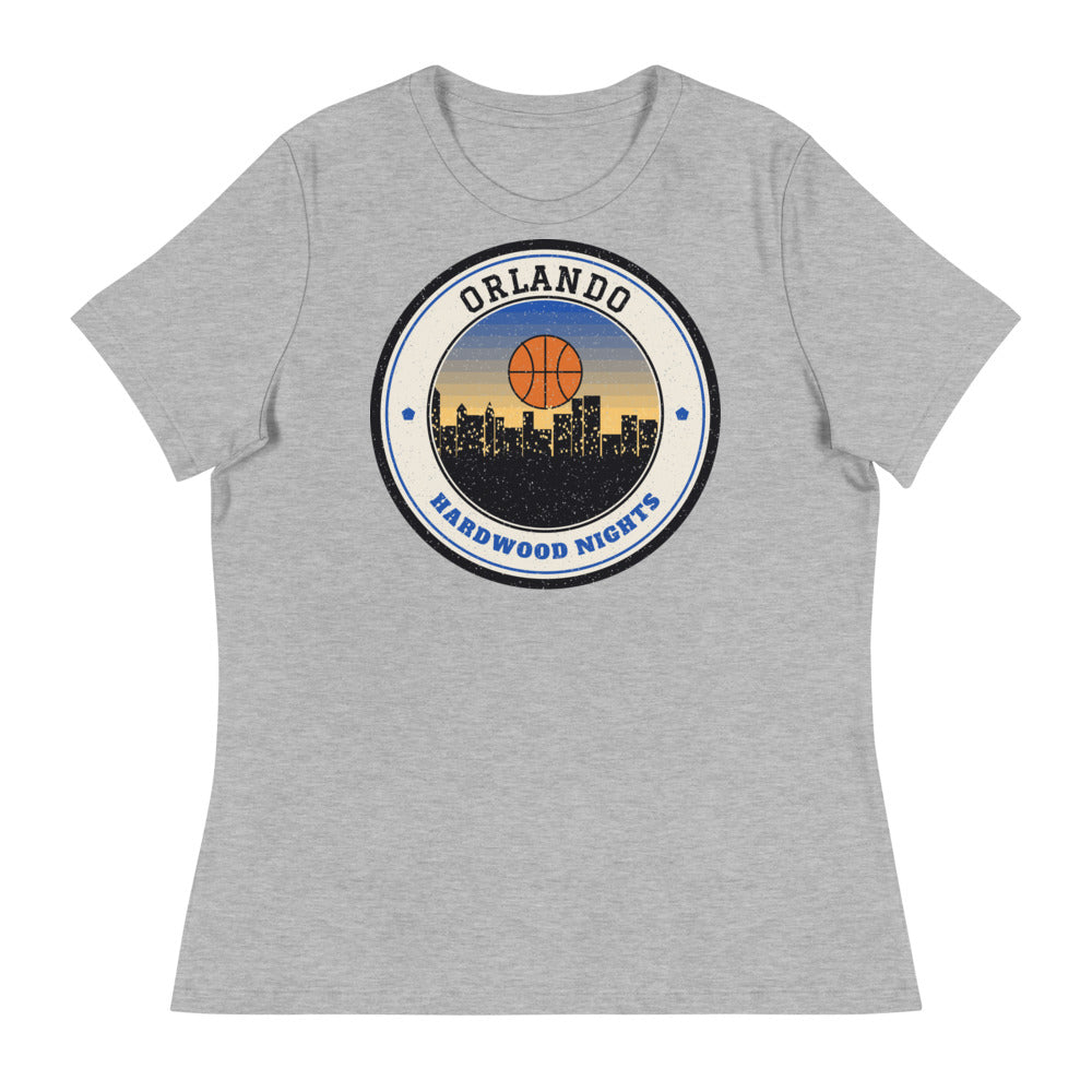 Women's Orlando Hardwood Nights Tee in athletic heather, front