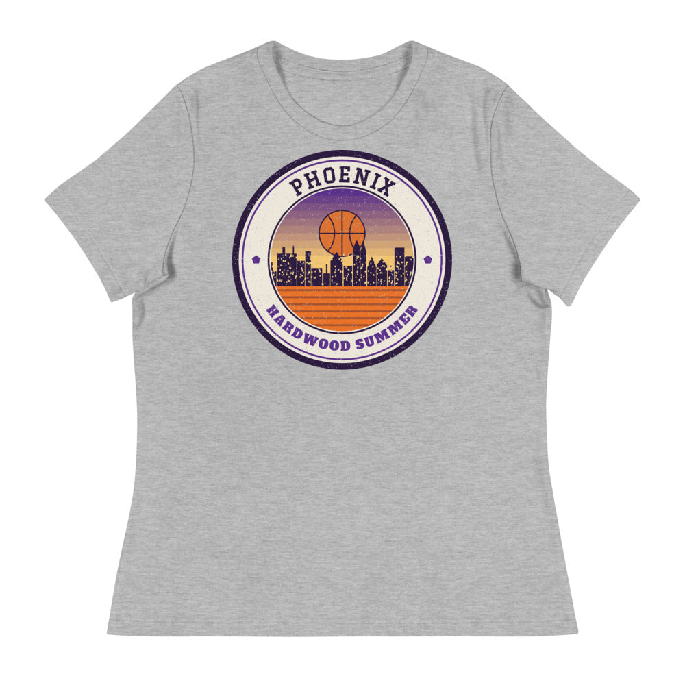 Women's Phoenix Hardwood Summer Tee in athletic heather, front
