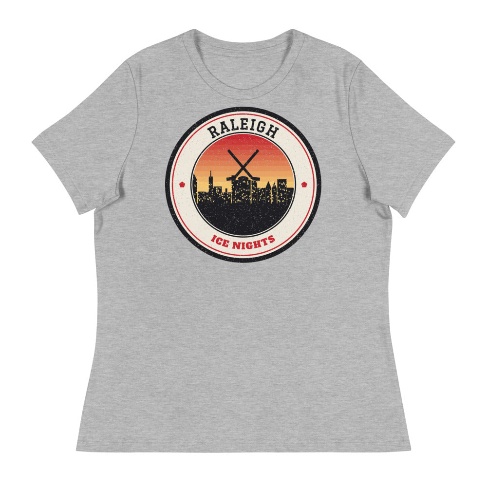 Women's Raleigh Ice Nights Tee in athletic heather, front