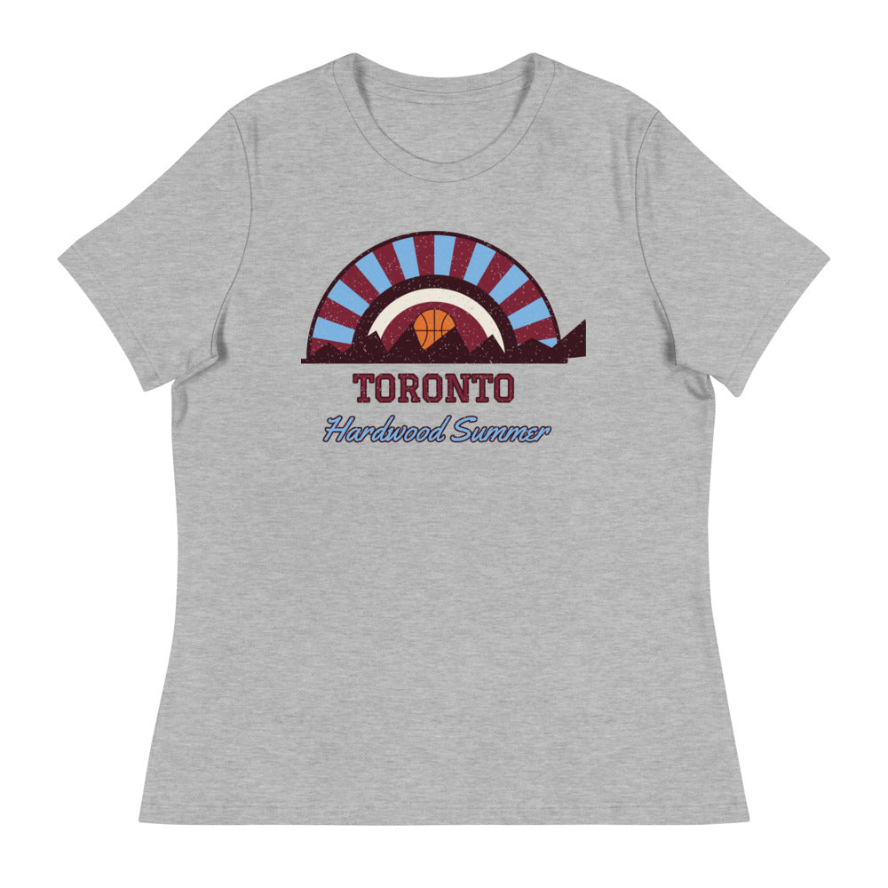 Women's Toronto Hardwood Summer Tee in athletic heather, front